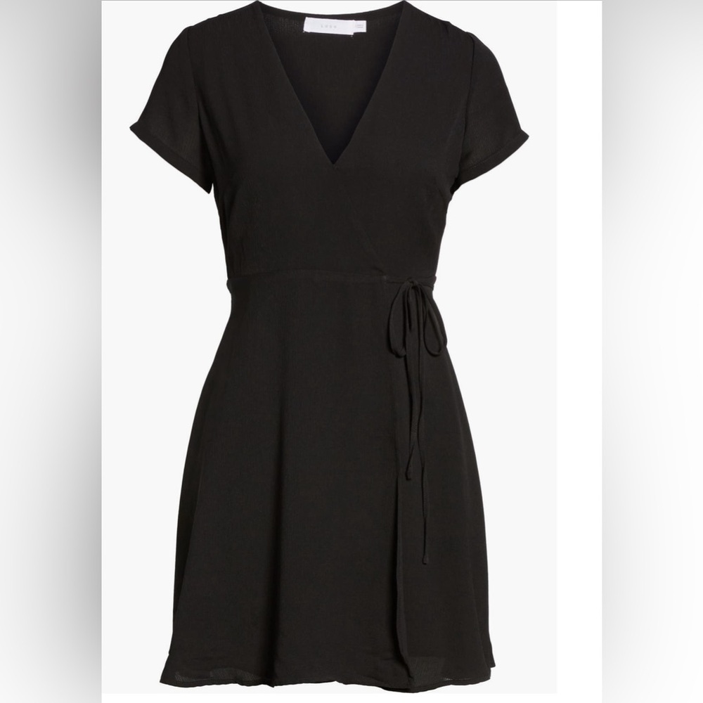 Mini Black Wrap Dress